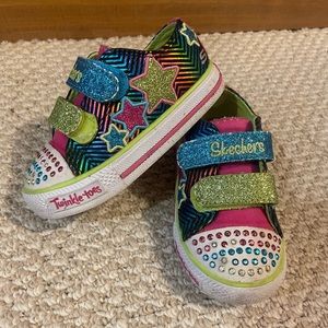 Twinkle toes by Skechers light up tennis shoes, toddler size 7